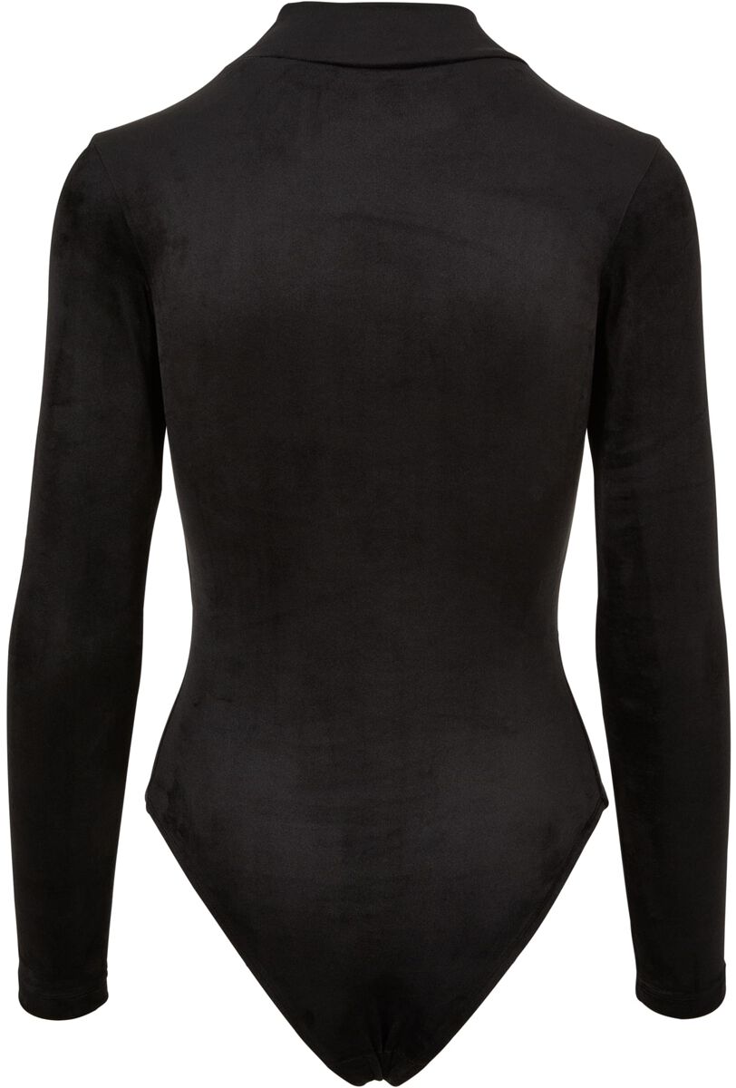 Ladies' velvet cut-out turtleneck bodysuit, Urban Classics Body